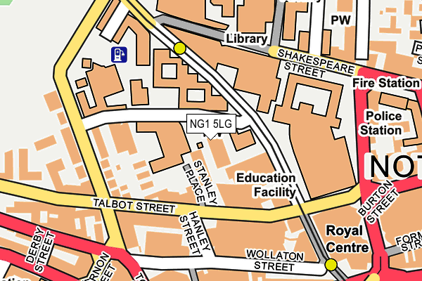 NG1 5LG map - OS OpenMap – Local (Ordnance Survey) NG1 5LG map - OS OpenMap – Local (Ordnance Survey)