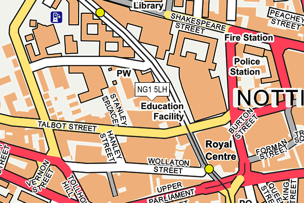 NG1 5LH map - OS OpenMap – Local (Ordnance Survey) NG1 5LH map - OS OpenMap – Local (Ordnance Survey)