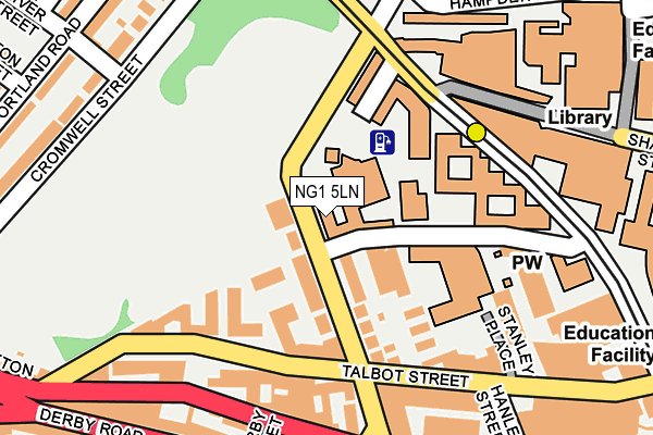 NG1 5LN map - OS OpenMap – Local (Ordnance Survey) NG1 5LN map - OS OpenMap – Local (Ordnance Survey)