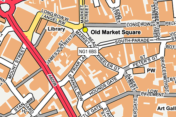 NG1 6BS map - OS OpenMap – Local (Ordnance Survey) NG1 6BS map - OS OpenMap – Local (Ordnance Survey)