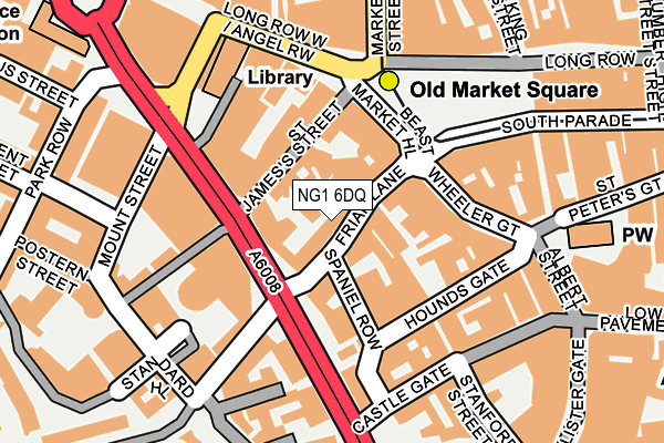 NG1 6DQ map - OS OpenMap – Local (Ordnance Survey) NG1 6DQ map - OS OpenMap – Local (Ordnance Survey)