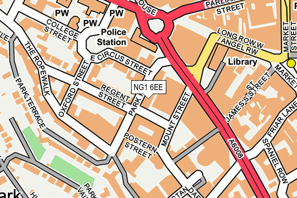 NG1 6EE map - OS OpenMap – Local (Ordnance Survey) NG1 6EE map - OS OpenMap – Local (Ordnance Survey)