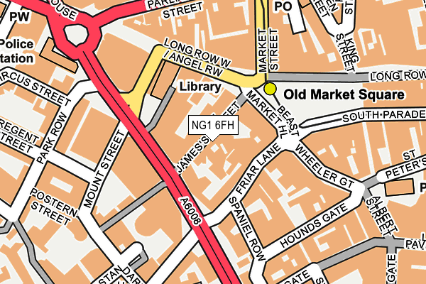 NG1 6FH map - OS OpenMap – Local (Ordnance Survey) NG1 6FH map - OS OpenMap – Local (Ordnance Survey)
