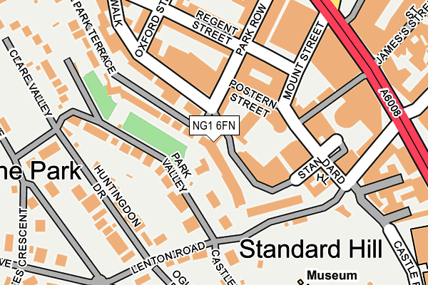 NG1 6FN map - OS OpenMap – Local (Ordnance Survey) NG1 6FN map - OS OpenMap – Local (Ordnance Survey)