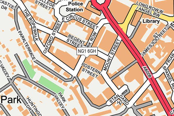 NG1 6GH map - OS OpenMap – Local (Ordnance Survey) NG1 6GH map - OS OpenMap – Local (Ordnance Survey)
