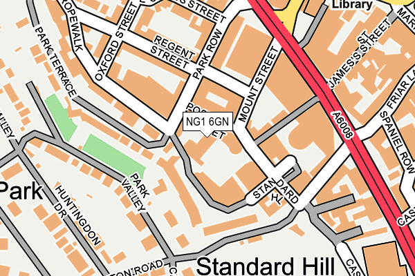 NG1 6GN map - OS OpenMap – Local (Ordnance Survey) NG1 6GN map - OS OpenMap – Local (Ordnance Survey)