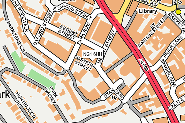 NG1 6HH map - OS OpenMap – Local (Ordnance Survey) NG1 6HH map - OS OpenMap – Local (Ordnance Survey)