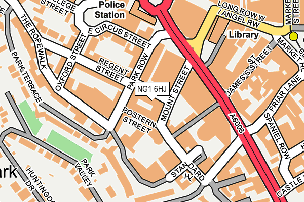 NG1 6HJ map - OS OpenMap – Local (Ordnance Survey) NG1 6HJ map - OS OpenMap – Local (Ordnance Survey)