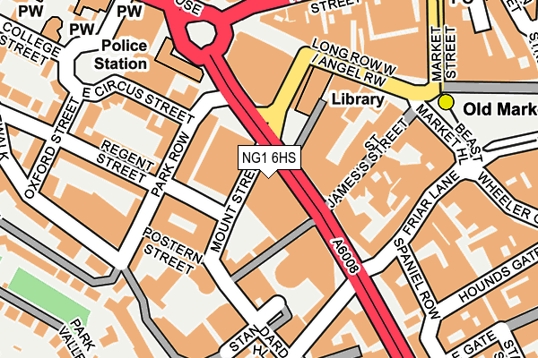 NG1 6HS map - OS OpenMap – Local (Ordnance Survey) NG1 6HS map - OS OpenMap – Local (Ordnance Survey)