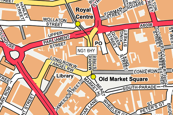 NG1 6HY map - OS OpenMap – Local (Ordnance Survey) NG1 6HY map - OS OpenMap – Local (Ordnance Survey)