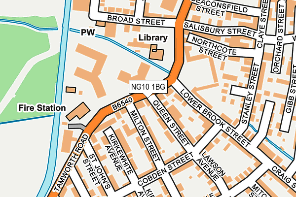 NG10 1BG map - OS OpenMap – Local (Ordnance Survey)