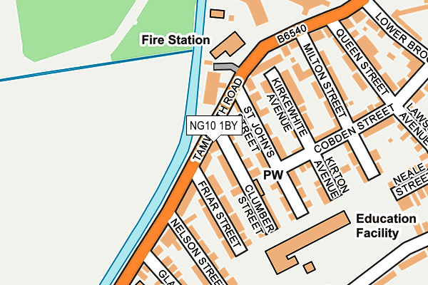 NG10 1BY map - OS OpenMap – Local (Ordnance Survey)
