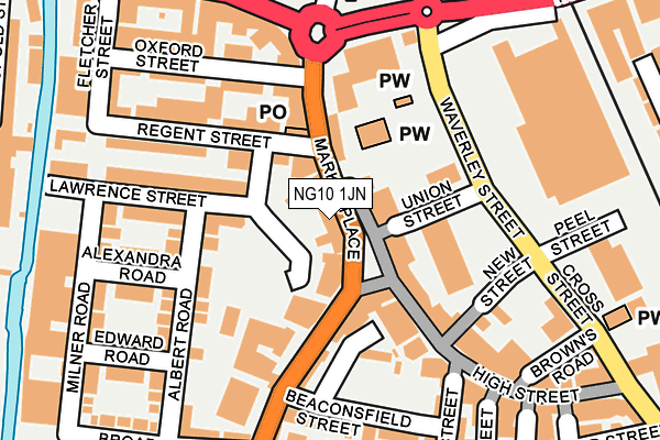 NG10 1JN map - OS OpenMap – Local (Ordnance Survey) NG10 1JN map - OS OpenMap – Local (Ordnance Survey)