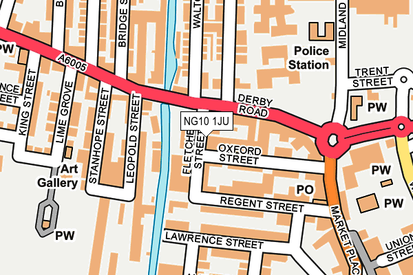 NG10 1JU map - OS OpenMap – Local (Ordnance Survey)