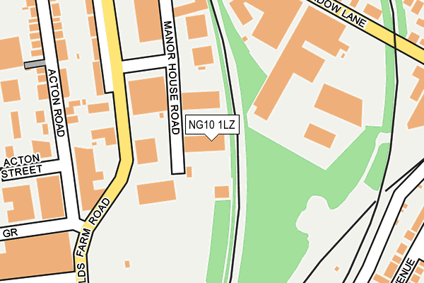 NG10 1LZ map - OS OpenMap – Local (Ordnance Survey) NG10 1LZ map - OS OpenMap – Local (Ordnance Survey)