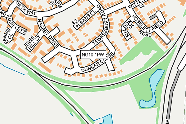 NG10 1PW map - OS OpenMap – Local (Ordnance Survey) NG10 1PW map - OS OpenMap – Local (Ordnance Survey)