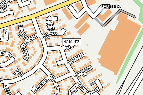 NG10 1PZ map - OS OpenMap – Local (Ordnance Survey) NG10 1PZ map - OS OpenMap – Local (Ordnance Survey)