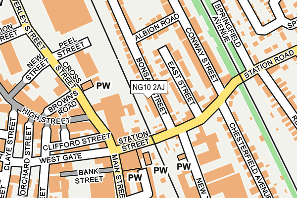 NG10 2AJ map - OS OpenMap – Local (Ordnance Survey) NG10 2AJ map - OS OpenMap – Local (Ordnance Survey)
