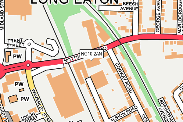 NG10 2AN map - OS OpenMap – Local (Ordnance Survey) NG10 2AN map - OS OpenMap – Local (Ordnance Survey)