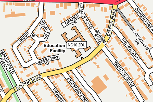 NG10 2DU map - OS OpenMap – Local (Ordnance Survey) NG10 2DU map - OS OpenMap – Local (Ordnance Survey)