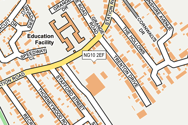 NG10 2EF map - OS OpenMap – Local (Ordnance Survey) NG10 2EF map - OS OpenMap – Local (Ordnance Survey)