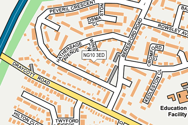 NG10 3ED map - OS OpenMap – Local (Ordnance Survey) NG10 3ED map - OS OpenMap – Local (Ordnance Survey)