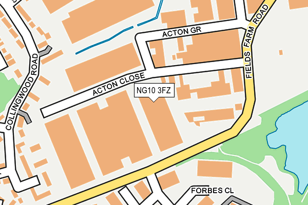 NG10 3FZ map - OS OpenMap – Local (Ordnance Survey) NG10 3FZ map - OS OpenMap – Local (Ordnance Survey)