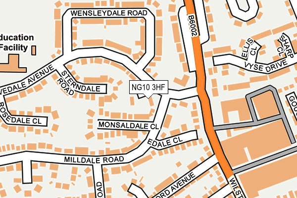 NG10 3HF map - OS OpenMap – Local (Ordnance Survey) NG10 3HF map - OS OpenMap – Local (Ordnance Survey)