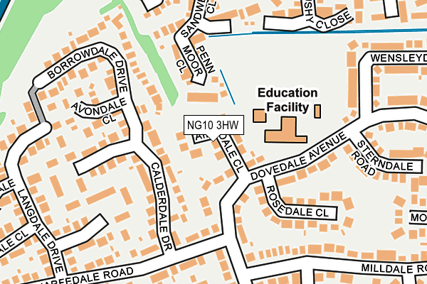 NG10 3HW map - OS OpenMap – Local (Ordnance Survey) NG10 3HW map - OS OpenMap – Local (Ordnance Survey)