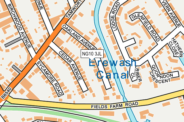 NG10 3JL map - OS OpenMap – Local (Ordnance Survey) NG10 3JL map - OS OpenMap – Local (Ordnance Survey)