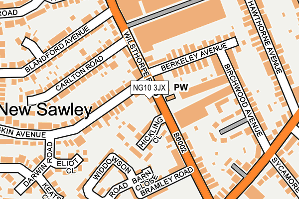 NG10 3JX map - OS OpenMap – Local (Ordnance Survey) NG10 3JX map - OS OpenMap – Local (Ordnance Survey)