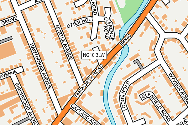 NG10 3LW map - OS OpenMap – Local (Ordnance Survey) NG10 3LW map - OS OpenMap – Local (Ordnance Survey)