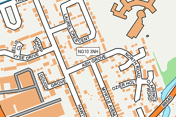 NG10 3NH map - OS OpenMap – Local (Ordnance Survey) NG10 3NH map - OS OpenMap – Local (Ordnance Survey)