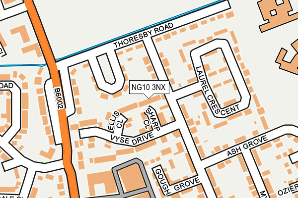 NG10 3NX map - OS OpenMap – Local (Ordnance Survey) NG10 3NX map - OS OpenMap – Local (Ordnance Survey)