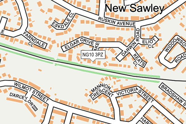 NG10 3PZ map - OS OpenMap – Local (Ordnance Survey) NG10 3PZ map - OS OpenMap – Local (Ordnance Survey)