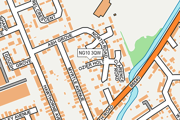 NG10 3QW map - OS OpenMap – Local (Ordnance Survey) NG10 3QW map - OS OpenMap – Local (Ordnance Survey)