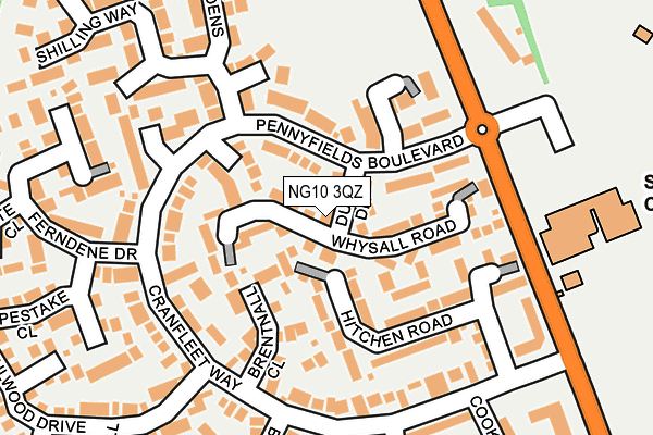 NG10 3QZ map - OS OpenMap – Local (Ordnance Survey) NG10 3QZ map - OS OpenMap – Local (Ordnance Survey)