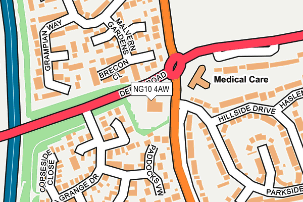 NG10 4AW map - OS OpenMap – Local (Ordnance Survey) NG10 4AW map - OS OpenMap – Local (Ordnance Survey)