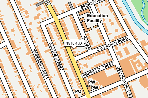 NG10 4GX map - OS OpenMap – Local (Ordnance Survey) NG10 4GX map - OS OpenMap – Local (Ordnance Survey)