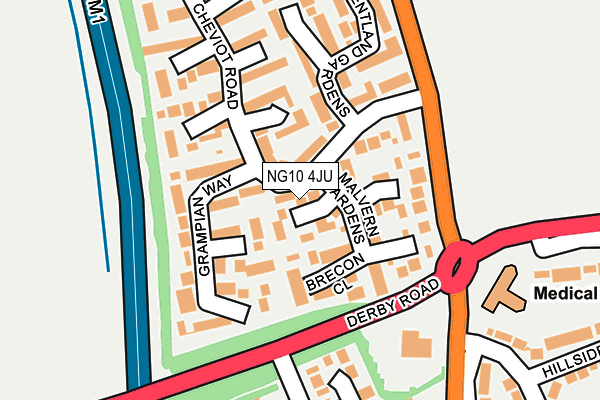 NG10 4JU map - OS OpenMap – Local (Ordnance Survey) NG10 4JU map - OS OpenMap – Local (Ordnance Survey)