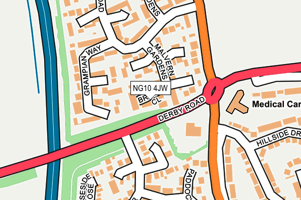 NG10 4JW map - OS OpenMap – Local (Ordnance Survey) NG10 4JW map - OS OpenMap – Local (Ordnance Survey)