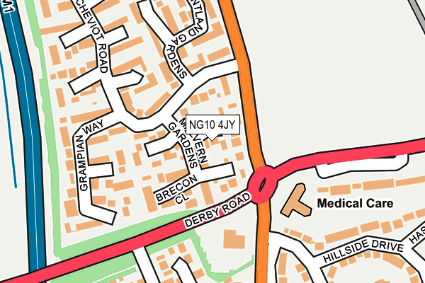 NG10 4JY map - OS OpenMap – Local (Ordnance Survey) NG10 4JY map - OS OpenMap – Local (Ordnance Survey)