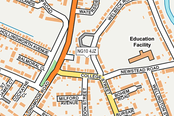 NG10 4JZ map - OS OpenMap – Local (Ordnance Survey) NG10 4JZ map - OS OpenMap – Local (Ordnance Survey)