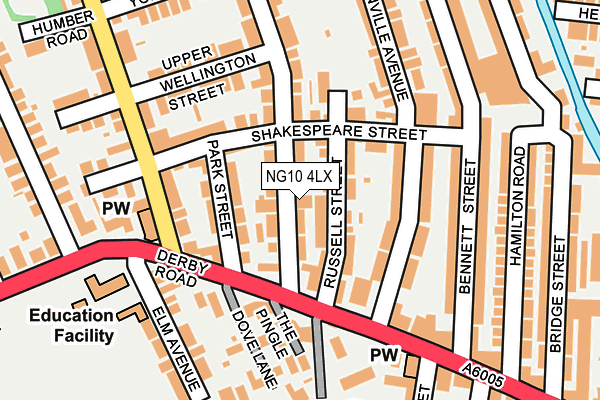 NG10 4LX map - OS OpenMap – Local (Ordnance Survey) NG10 4LX map - OS OpenMap – Local (Ordnance Survey)