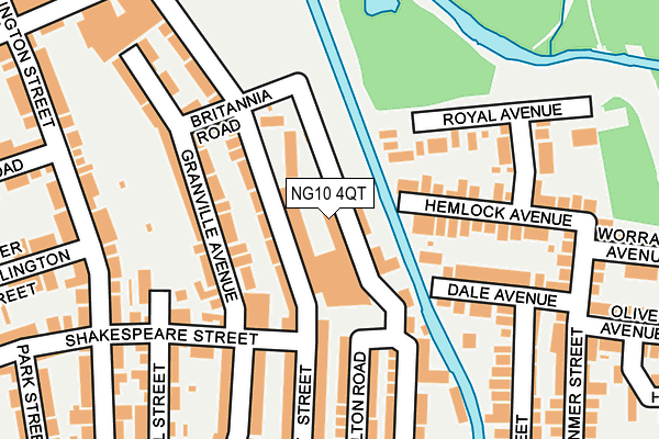 NG10 4QT map - OS OpenMap – Local (Ordnance Survey) NG10 4QT map - OS OpenMap – Local (Ordnance Survey)