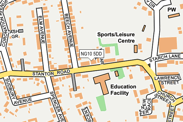 NG10 5DD map - OS OpenMap – Local (Ordnance Survey) NG10 5DD map - OS OpenMap – Local (Ordnance Survey)