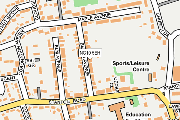 NG10 5EH map - OS OpenMap – Local (Ordnance Survey) NG10 5EH map - OS OpenMap – Local (Ordnance Survey)