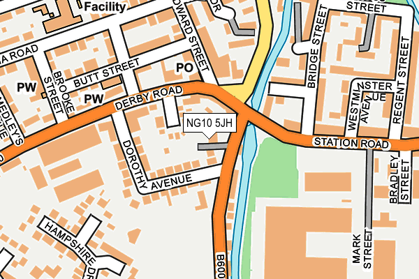 NG10 5JH map - OS OpenMap – Local (Ordnance Survey) NG10 5JH map - OS OpenMap – Local (Ordnance Survey)