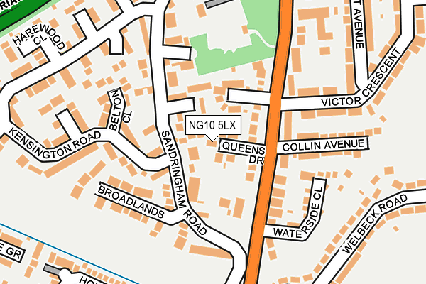 NG10 5LX map - OS OpenMap – Local (Ordnance Survey) NG10 5LX map - OS OpenMap – Local (Ordnance Survey)