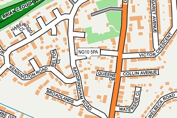 NG10 5PA map - OS OpenMap – Local (Ordnance Survey) NG10 5PA map - OS OpenMap – Local (Ordnance Survey)